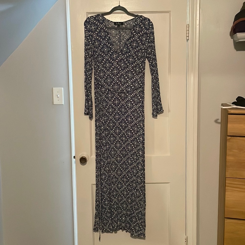 Beautiful long sleeve, floor length dress